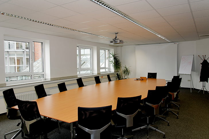 Empty meeting room